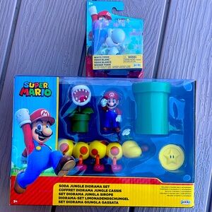 Nintendo Super Mario Soda Jungle Diorama with White Yoshi